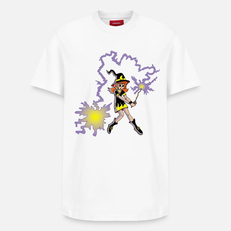 Apprentie sorcière - T-shirt unisexe décontracté en coton Supima – de SPREAD - blanc