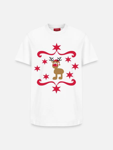 Cadeaux amusants pour Noël - T-shirt unisexe décontracté en coton Supima – de SPREAD - blanc