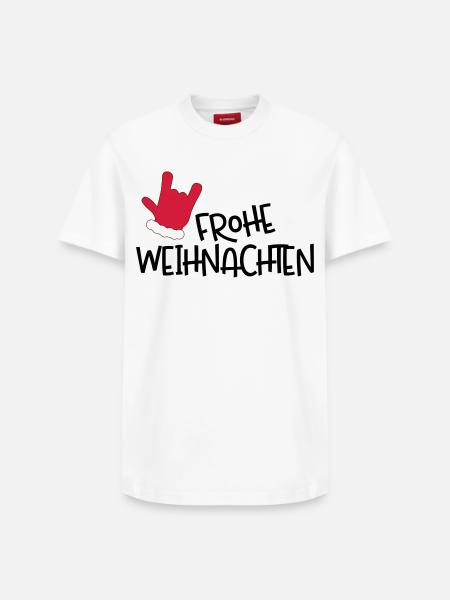 Merry Christmas - Relaxed Unisex Supima Cotton T-Shirt – by SPREAD - white