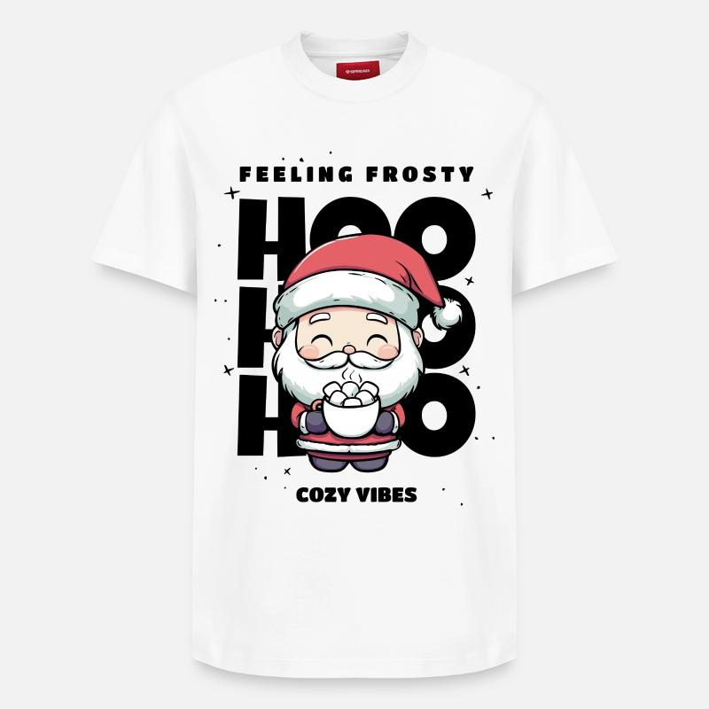 Weihnachten Pullover - Weihnachtsmann, Geschenk - Relaxed Unisex Supima Cotton T-Shirt – von SPREAD - Weiß