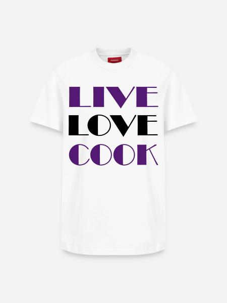 Passion for cooking - Relaxed Unisex Supima Cotton T-Shirt – by SPREAD - white