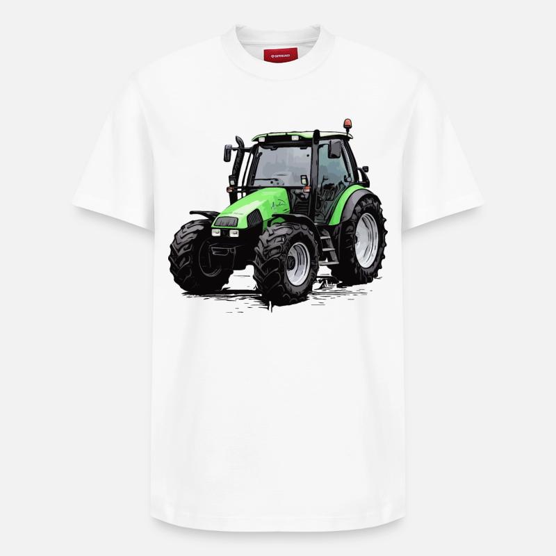 Agrotron 100 - T-shirt unisexe décontracté en coton Supima – de SPREAD - blanc