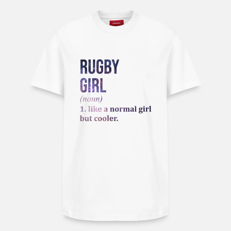 rugby - T-shirt unisexe décontracté en coton Supima – de SPREAD - blanc