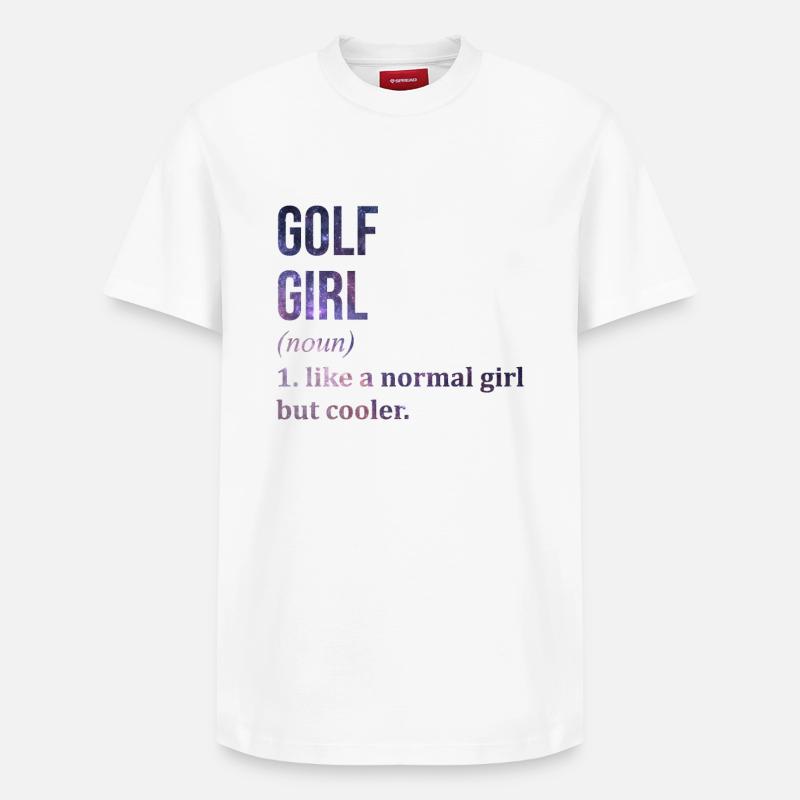 Golf - Relaxed Unisex Supima Cotton T-Shirt – by SPREAD - white