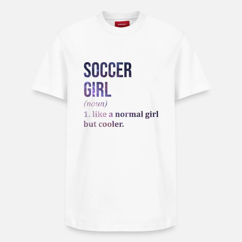 Fußball - Relaxed Unisex Supima Cotton T-Shirt – von SPREAD - Weiß