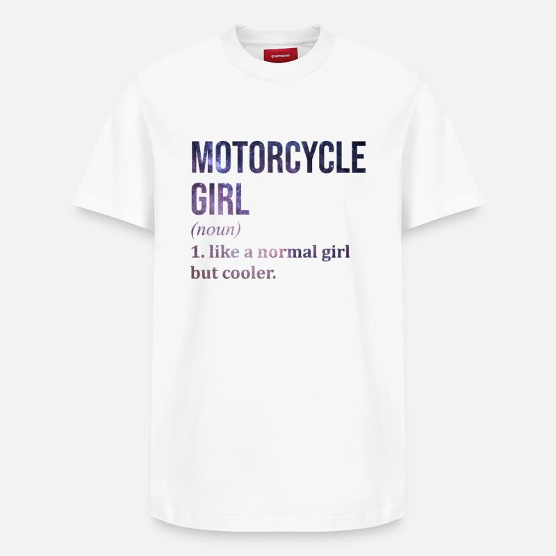 Motorcycle - Relaxed Unisex Supima Cotton T-Shirt – by SPREAD - white