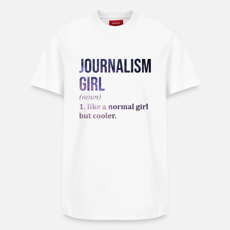 Journalismus - Relaxed Unisex Supima Cotton T-Shirt – von SPREAD - Weiß