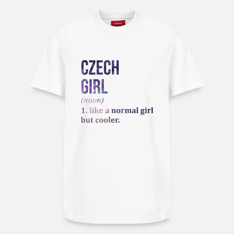 Tschechisch - Relaxed Unisex Supima Cotton T-Shirt – von SPREAD - Weiß