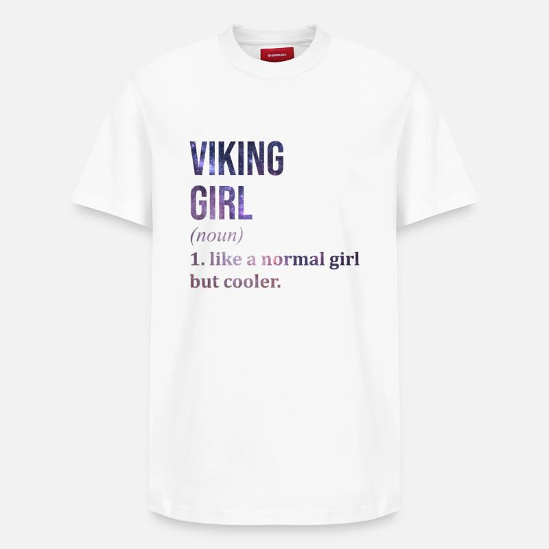 Wikinger - Relaxed Unisex Supima Cotton T-Shirt – von SPREAD - Weiß