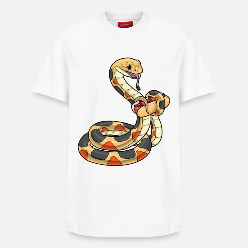 Hot-dog serpent - T-shirt unisexe décontracté en coton Supima – de SPREAD - blanc
