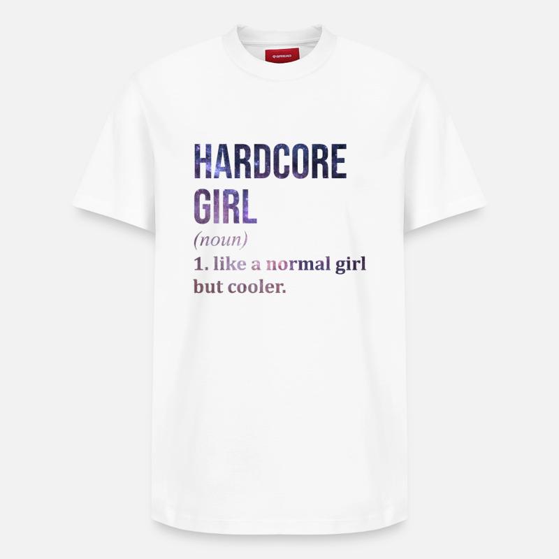 Hardcore - Relaxed Unisex Supima Cotton T-Shirt – von SPREAD - Weiß