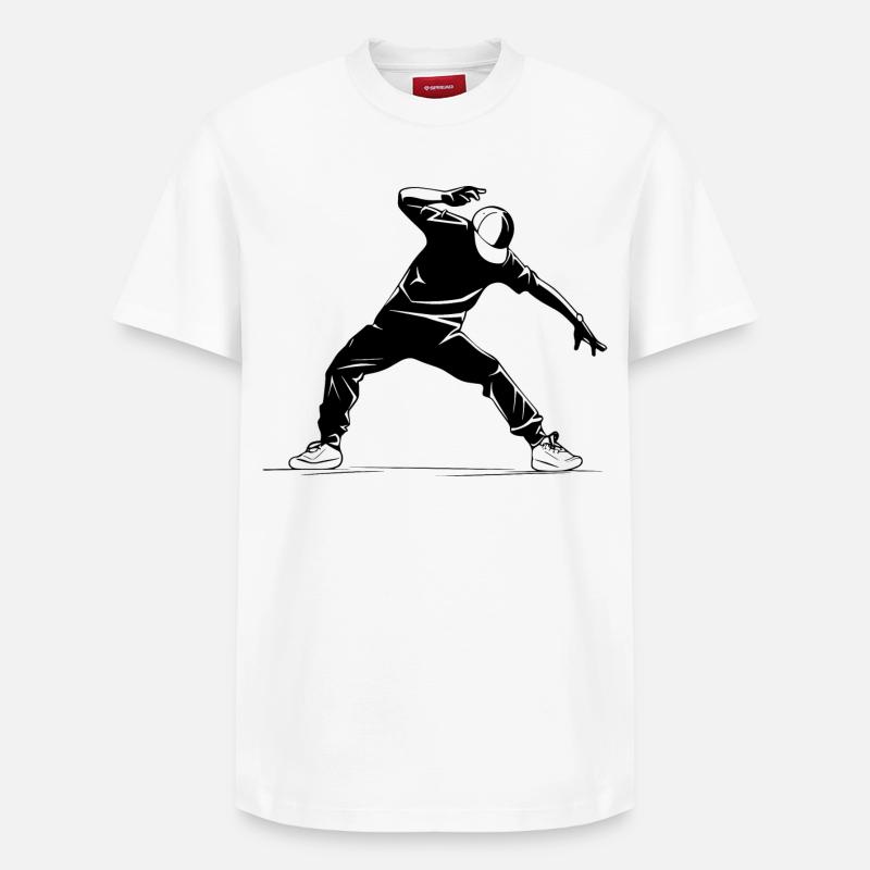 B-Boy - Relaxed Unisex Supima Cotton T-Shirt – von SPREAD - Weiß