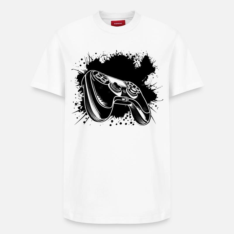Tapis de jeu - T-shirt unisexe décontracté en coton Supima – de SPREAD - blanc
