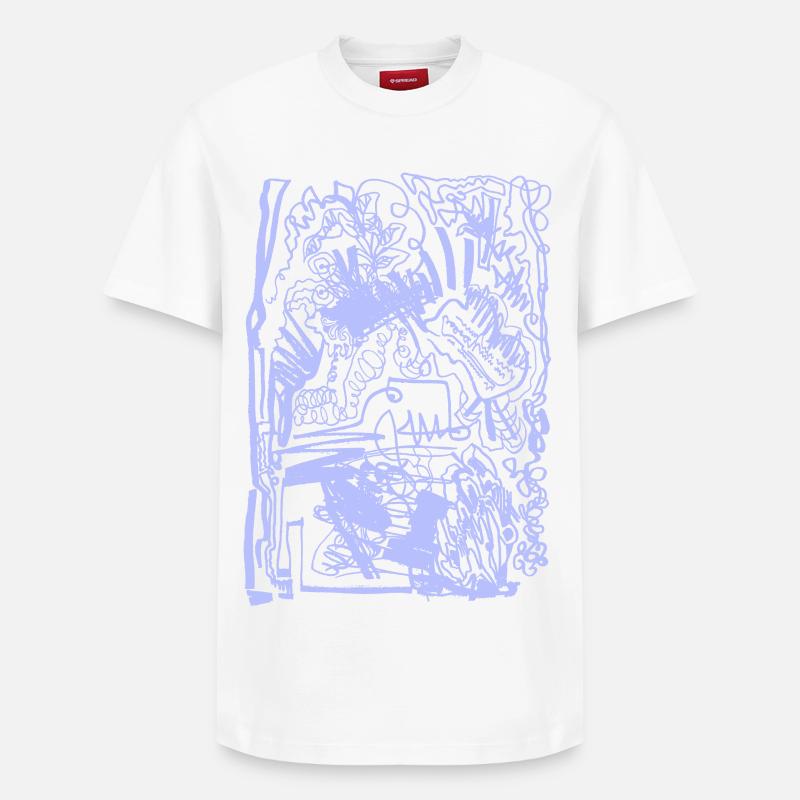 CHAOS - Relaxed Unisex Supima Cotton T-Shirt – von SPREAD - Weiß