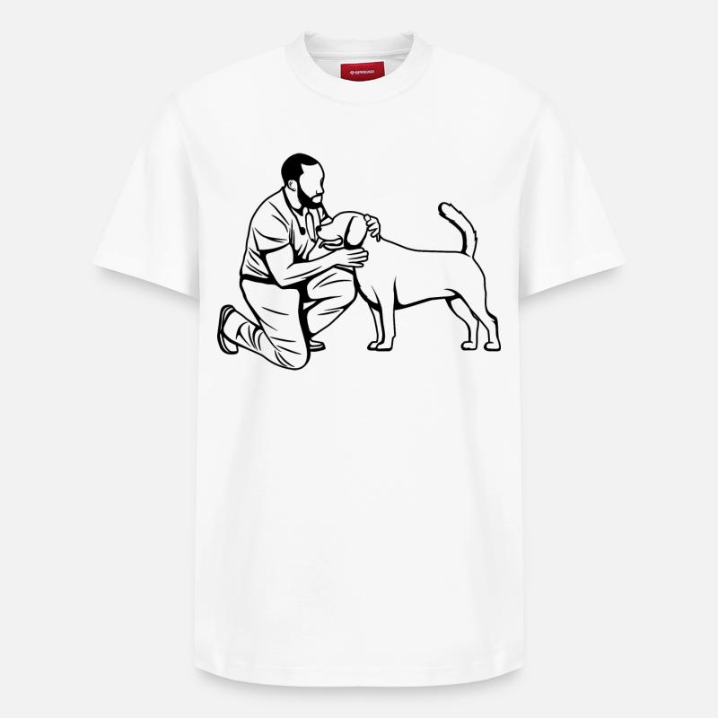 Veterinärtechniker - Relaxed Unisex Supima Cotton T-Shirt – von SPREAD - Weiß