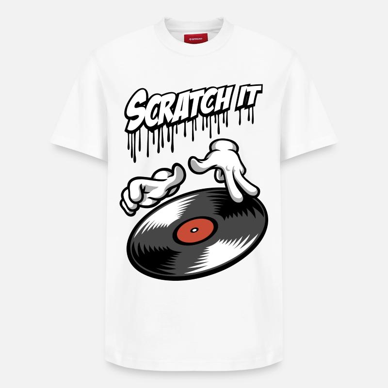 Scratch it - T-shirt unisexe décontracté en coton Supima – de SPREAD - blanc