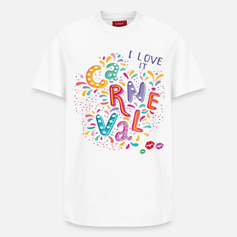 Carnaval, Confettis de carnaval - T-shirt unisexe décontracté en coton Supima – de SPREAD - blanc