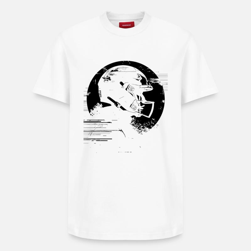 Footballeur - T-shirt unisexe décontracté en coton Supima – de SPREAD - blanc