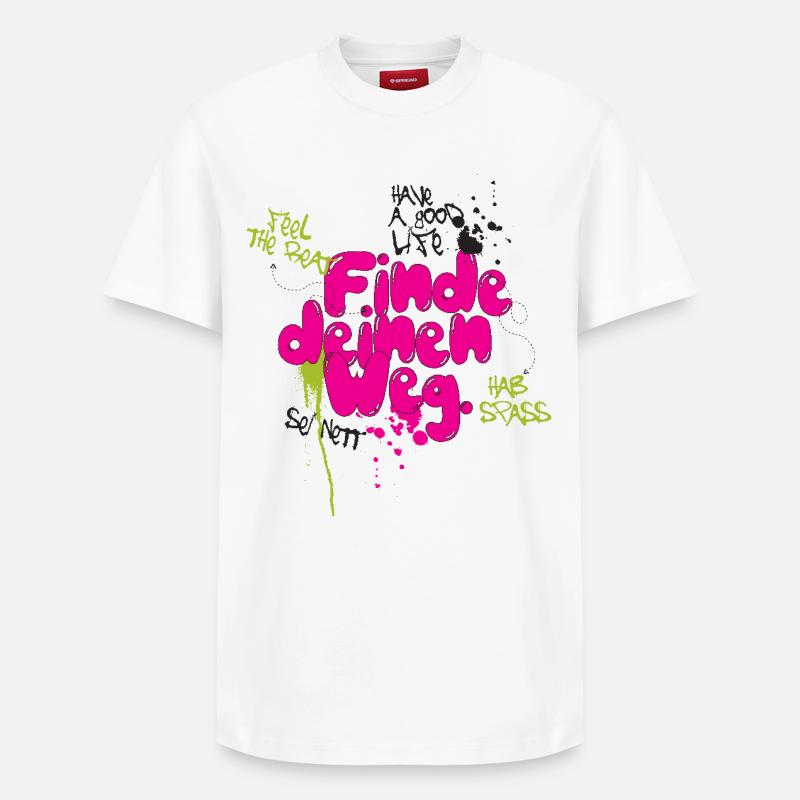 Trouvez votre chemin - T-shirt unisexe décontracté en coton Supima – de SPREAD - blanc