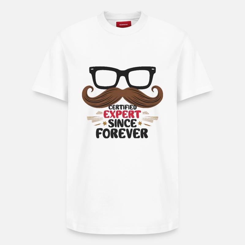 Certified Expert Since Forever - Relaxed Unisex Supima Cotton T-Shirt – von SPREAD - Weiß