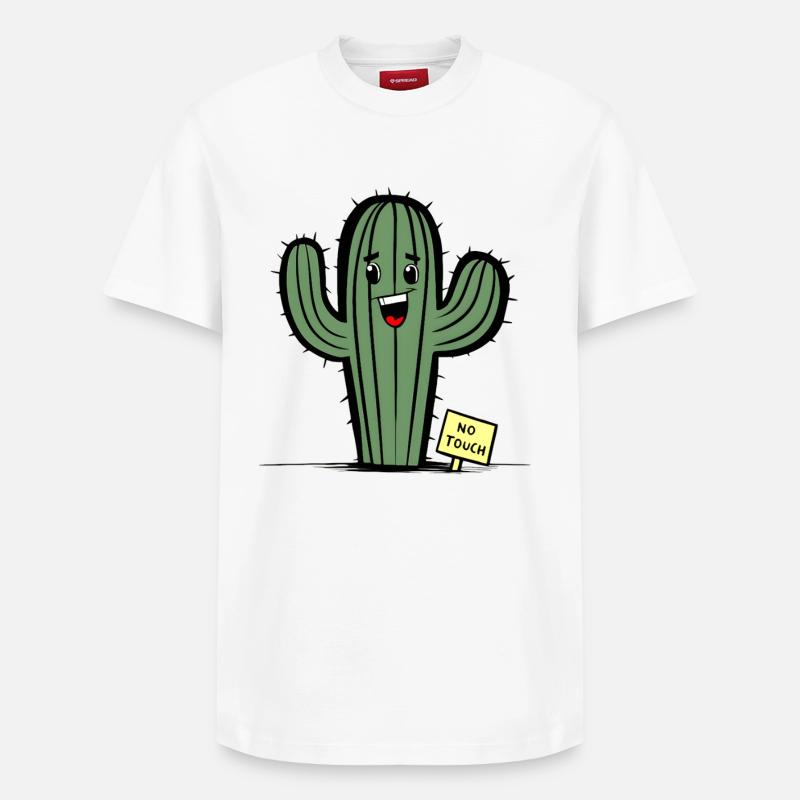 Can’t Touch This - Relaxed Unisex Supima Cotton T-Shirt – von SPREAD - Weiß