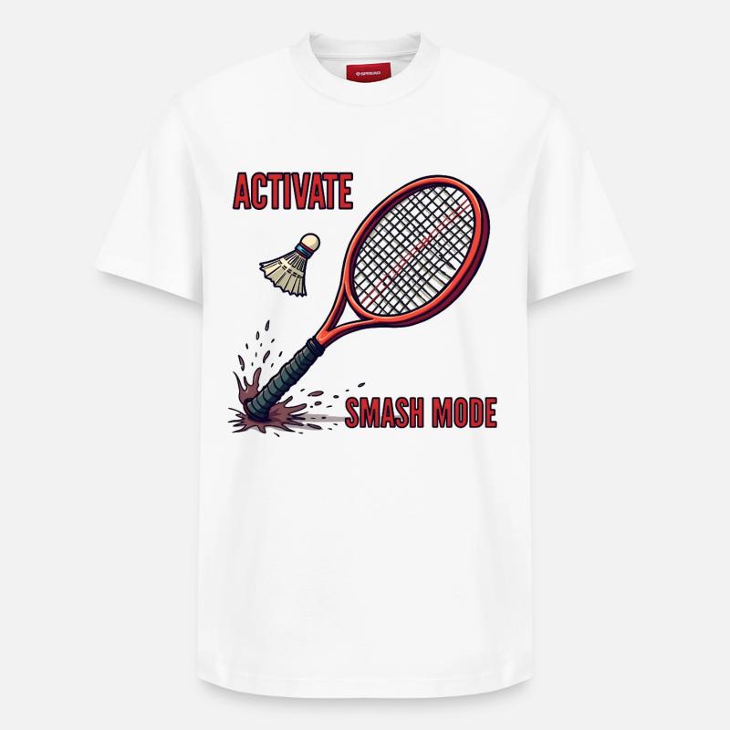 Activate Smash Mode - Relaxed Unisex Supima Cotton T-Shirt – von SPREAD - Weiß
