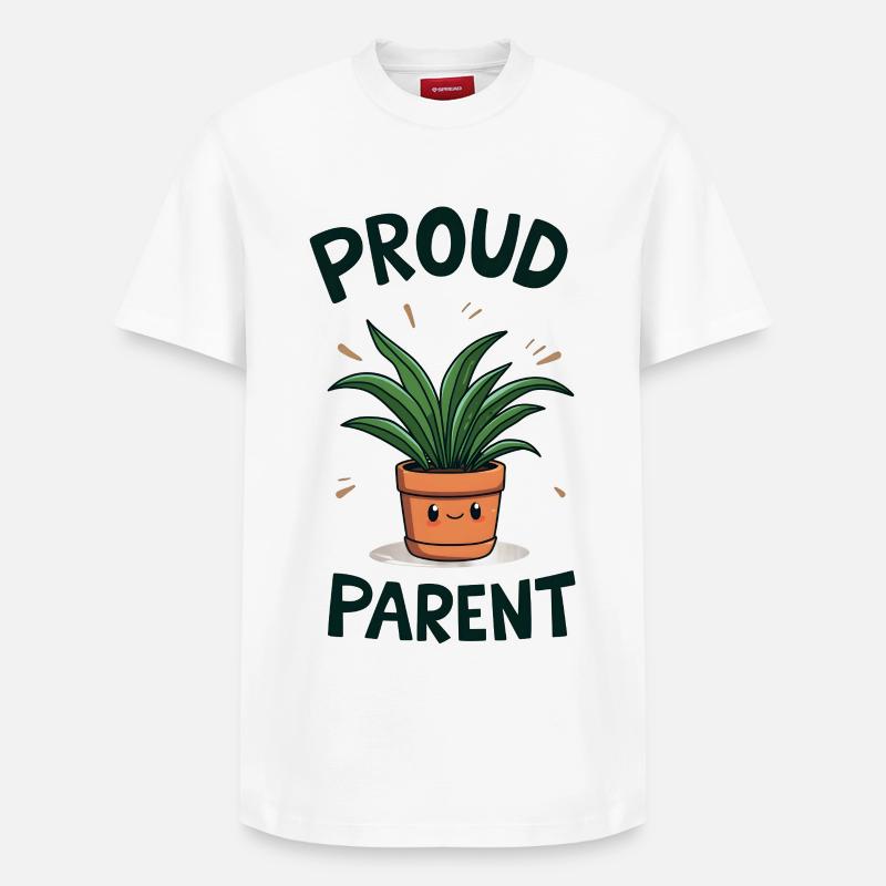 Fier parent de la plante - T-shirt unisexe décontracté en coton Supima – de SPREAD - blanc