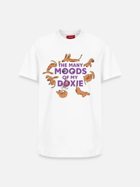 Dachshund Whims – Every Day an Adventure - Relaxed Unisex Supima Cotton T-Shirt – by SPREAD - white