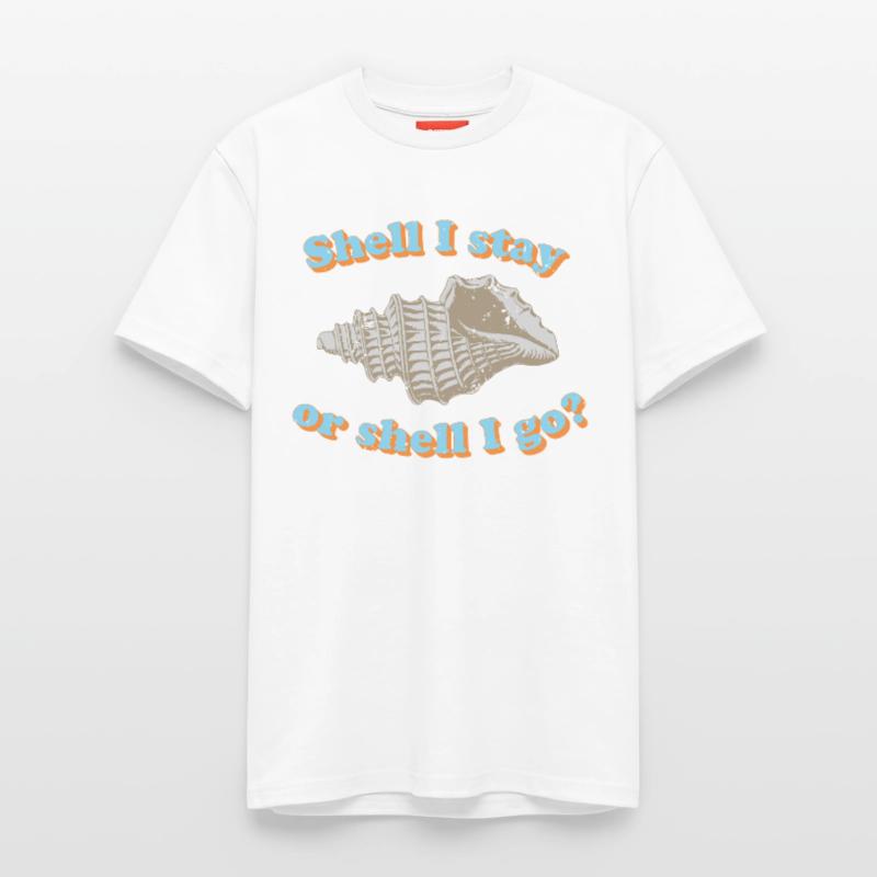 Muschel oder gehen? Relaxed Unisex Supima Cotton T-Shirt – von SPREAD