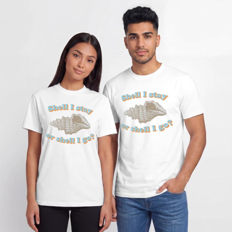 Muschel oder gehen? Relaxed Unisex Supima Cotton T-Shirt – von SPREAD
