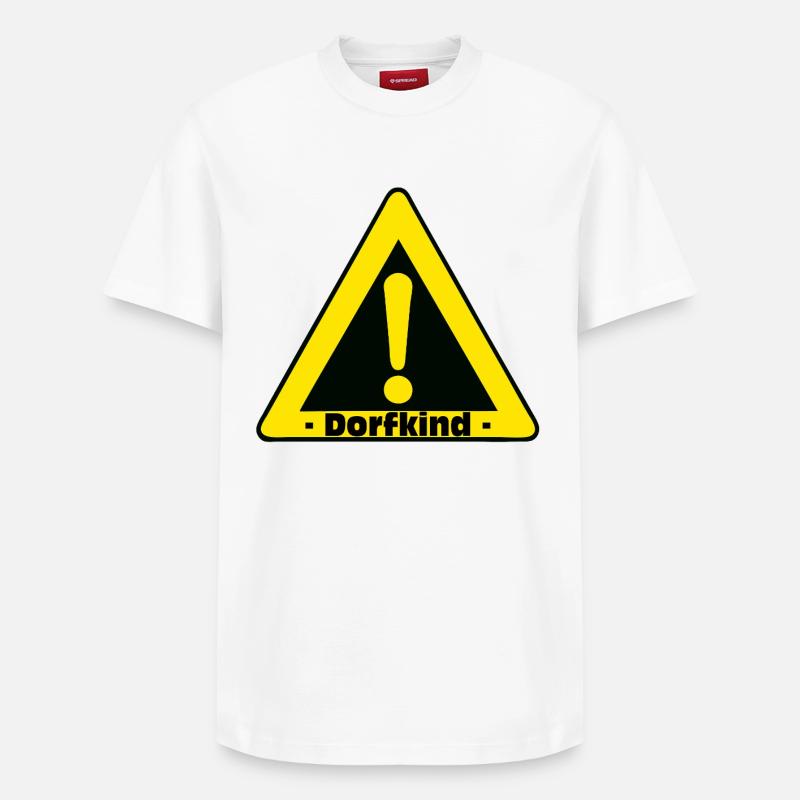 Village Enfant (25) - T-shirt unisexe décontracté en coton Supima – de SPREAD - blanc