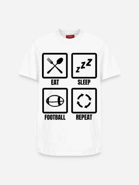 Routine de football américain - T-shirt unisexe décontracté en coton Supima – de SPREAD - blanc