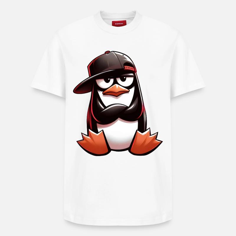 pigouin hiphop - T-shirt unisexe décontracté en coton Supima – de SPREAD - blanc