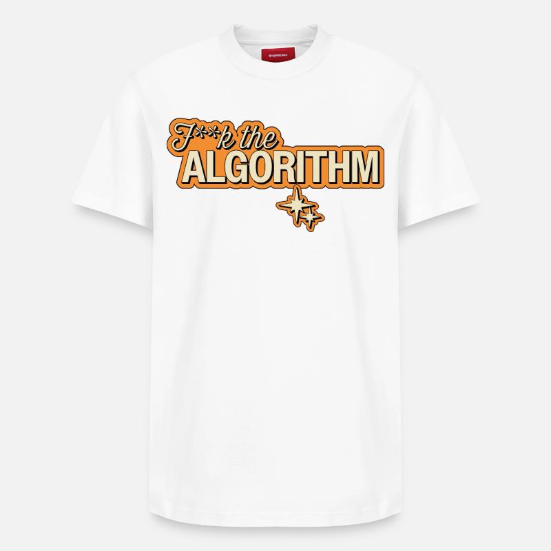 Fk the Algorithm – Digital Rebellion - Relaxed Unisex Supima Cotton T-Shirt – by SPREAD - white
