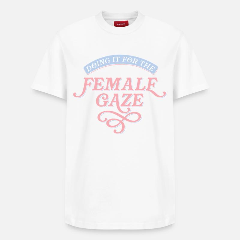 Pour le regard féminin - T-shirt unisexe décontracté en coton Supima – de SPREAD - blanc