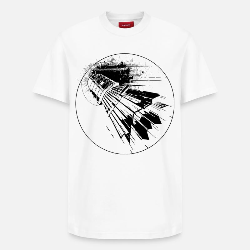Volant - T-shirt unisexe décontracté en coton Supima – de SPREAD - blanc