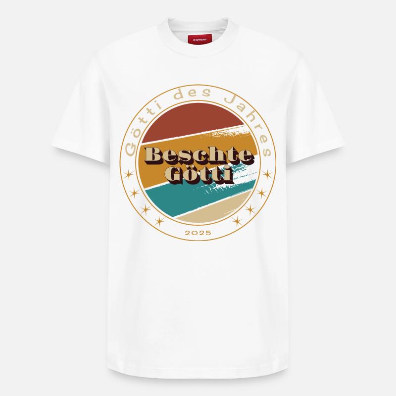 Beschte Götti - Relaxed Unisex Supima Cotton T-Shirt – von SPREAD - Weiß