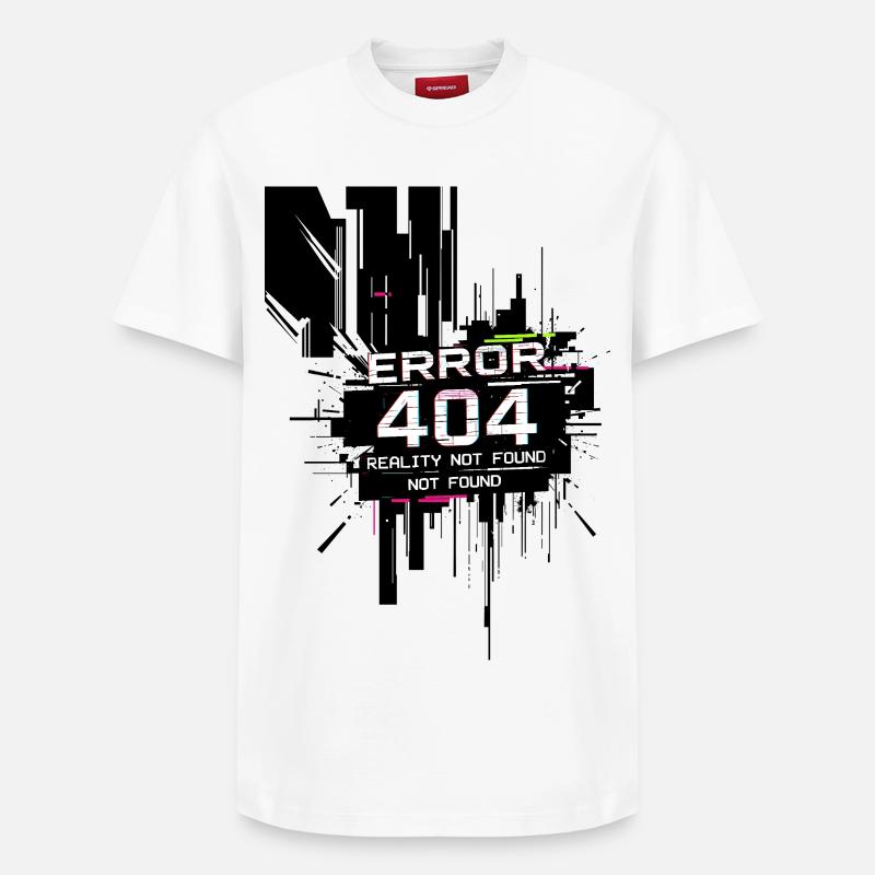Error: Reality not found - Relaxed Unisex Supima Cotton T-Shirt – by SPREAD - white