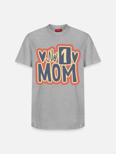 Nr. 1 Mor Vintage Motiv - Unisex T-shirt i Supima-bomuld med afslappet pasform – fra SPREAD - hvid