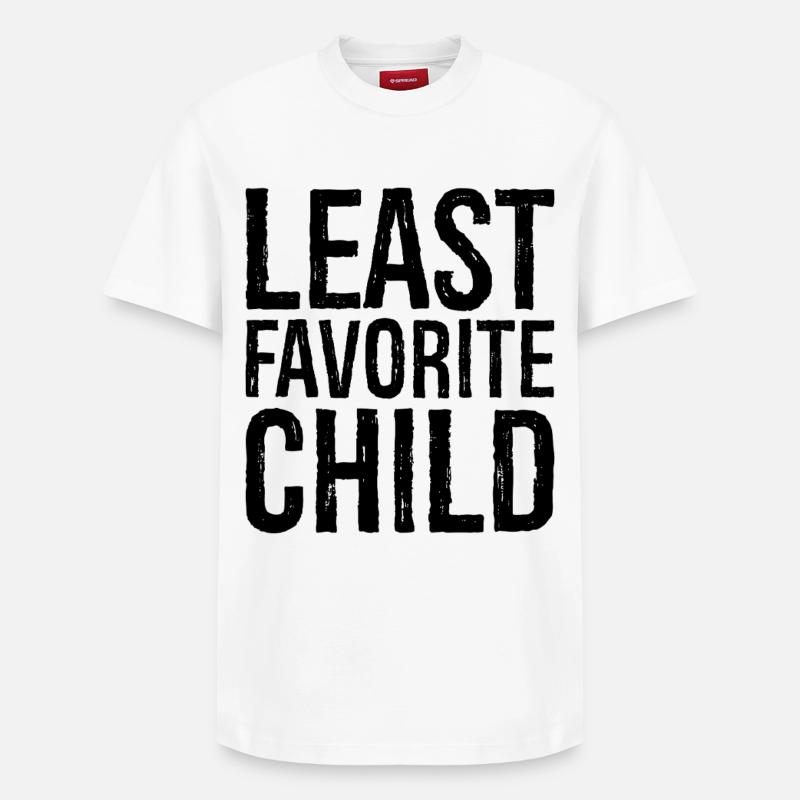 Enfant le moins aimé - T-shirt unisexe décontracté en coton Supima – de SPREAD - blanc