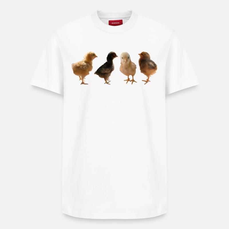 Poussin - T-shirt unisexe décontracté en coton Supima – de SPREAD - blanc