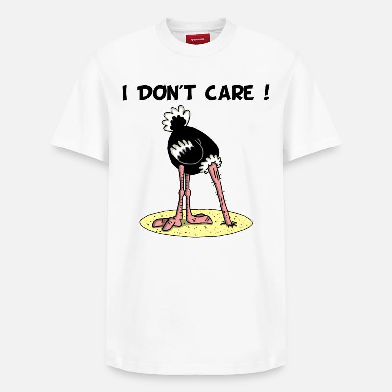 Autruche - T-shirt unisexe décontracté en coton Supima – de SPREAD - blanc