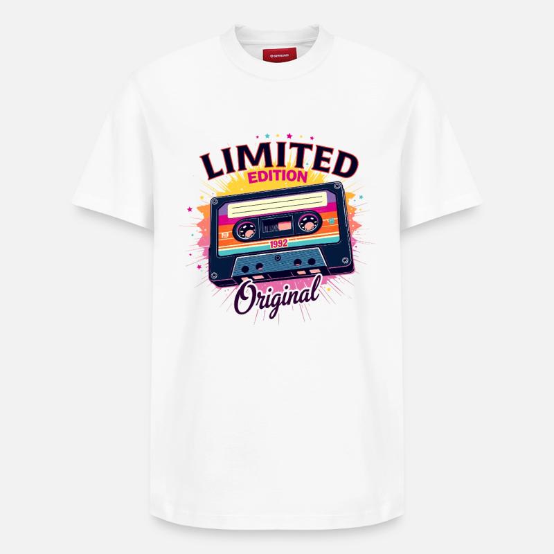 Limitierte Originalkassette 1992 - Relaxed Unisex Supima Cotton T-Shirt – von SPREAD - Weiß