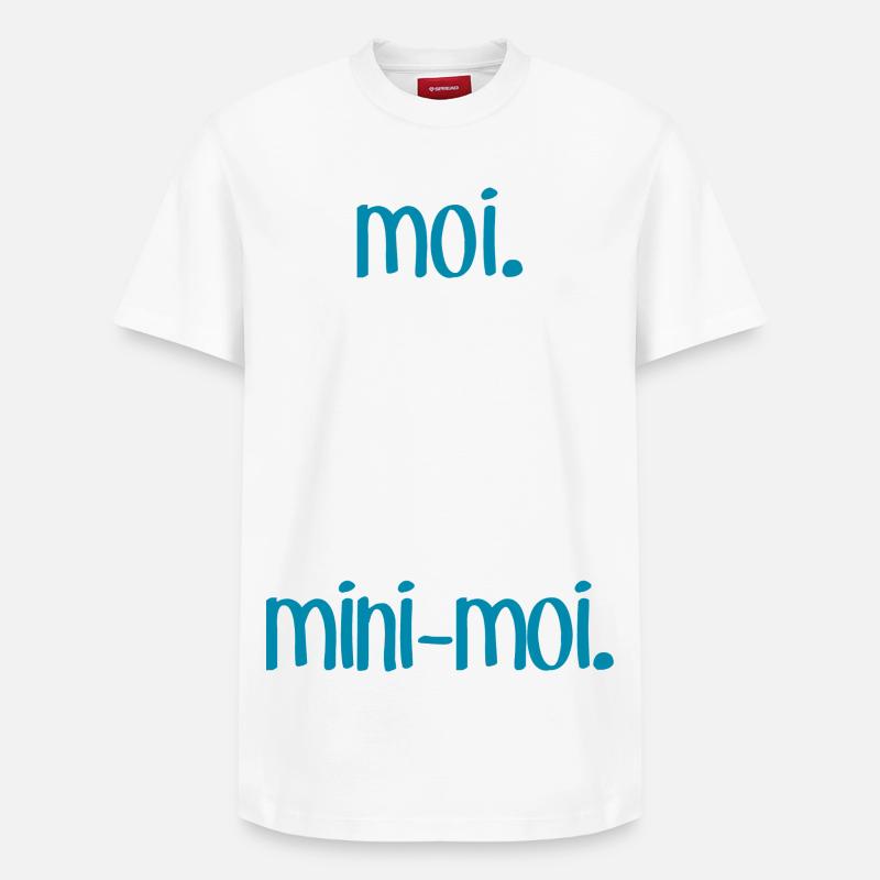 Moi & M-Moi - T-shirt unisexe décontracté en coton Supima – de SPREAD - blanc