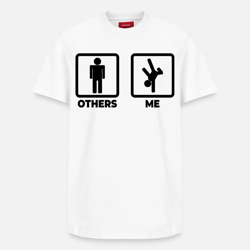 Ich als Breakdancer - Relaxed Unisex Supima Cotton T-Shirt – von SPREAD - Weiß