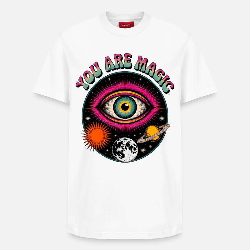 You Are Magic - Relaxed Unisex Supima Cotton T-Shirt – von SPREAD - Weiß