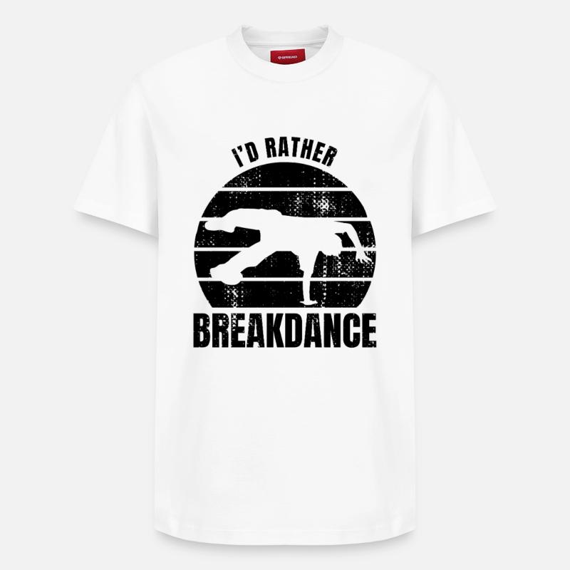 Breakdancer Spruch - Relaxed Unisex Supima Cotton T-Shirt – von SPREAD - Weiß