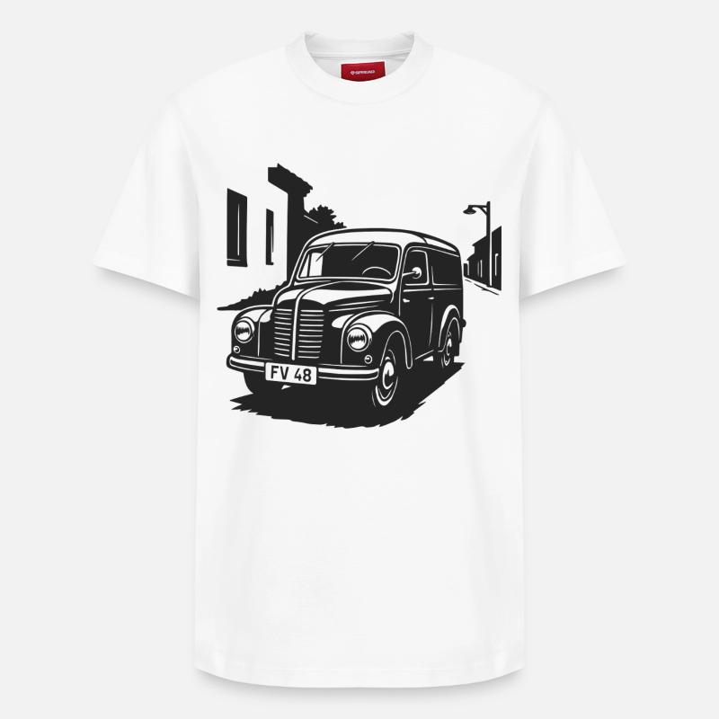 Culte sur roues - T-shirt unisexe décontracté en coton Supima – de SPREAD - blanc