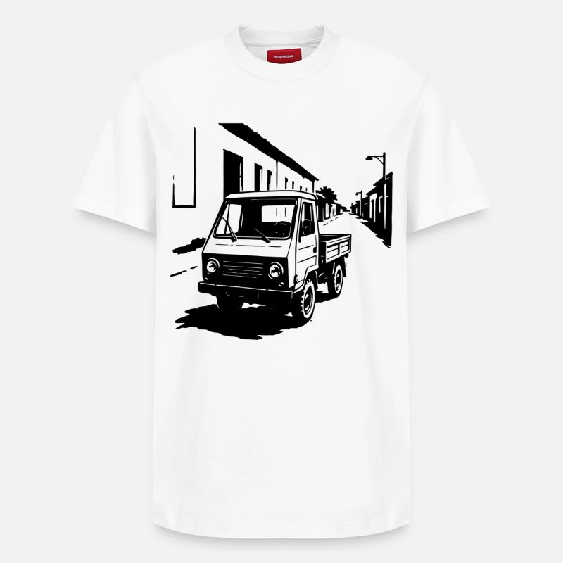 Multifunktionskraft Retro - Relaxed Unisex Supima Cotton T-Shirt – von SPREAD - Weiß