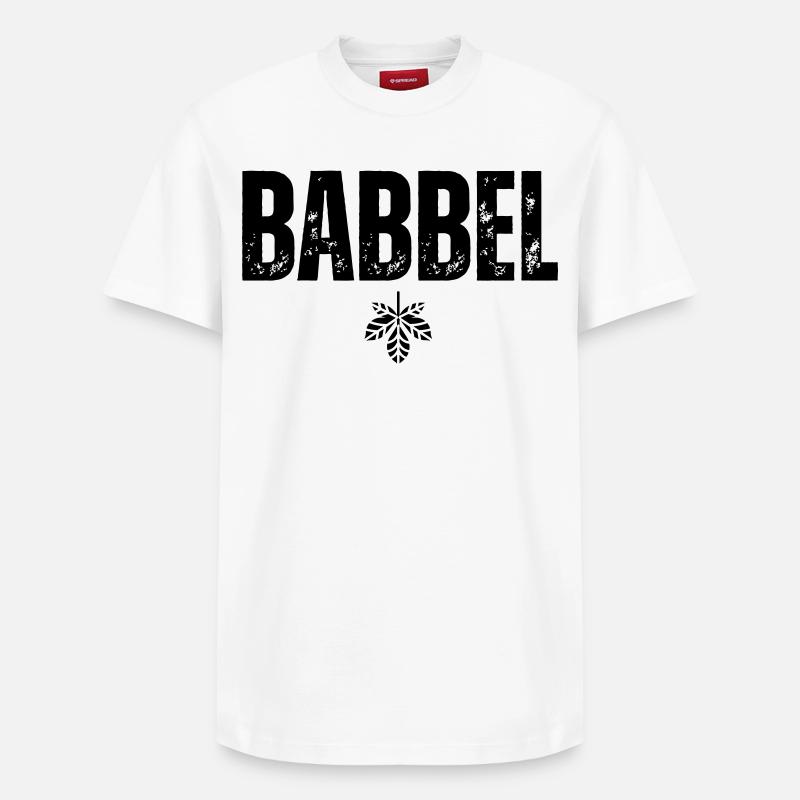 Babbel - Relaxed Unisex Supima Cotton T-Shirt – by SPREAD - white